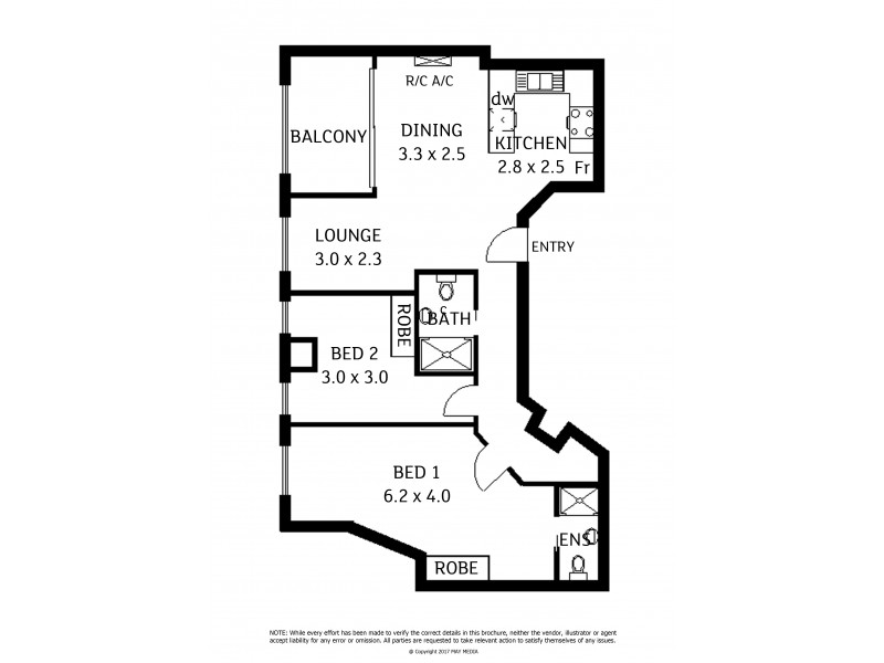 Apartment 171/65 King William Street, Adelaide SA 5000 Floorplan
