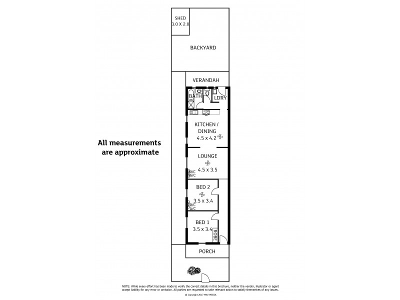 Unit 2/20A Tapp Street, Rosewater SA 5013 Floorplan