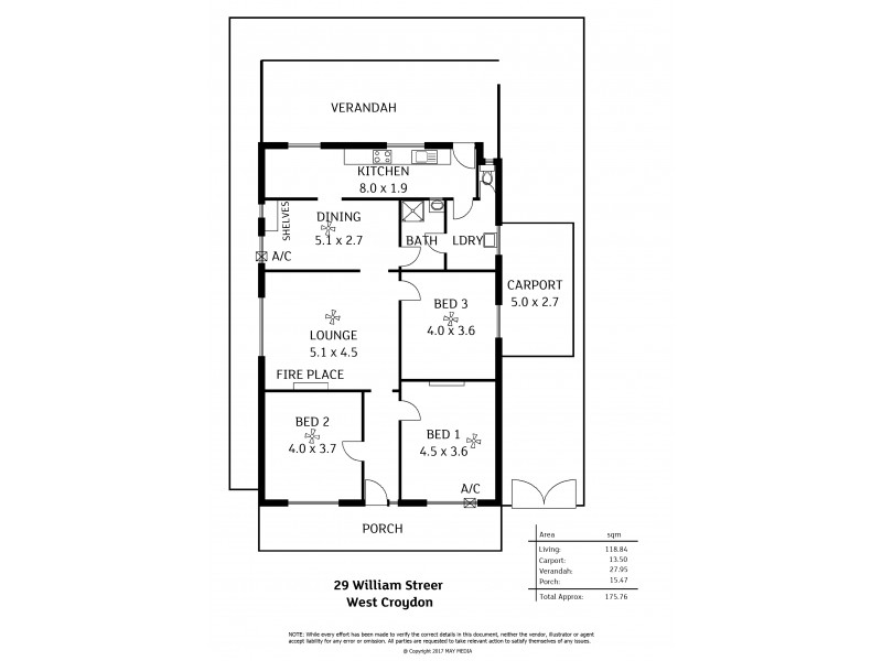 29 William Street, West Croydon SA 5008 Floorplan