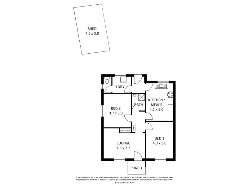 12 Alexander Grove, Woodville Gardens SA 5012 Floorplan
