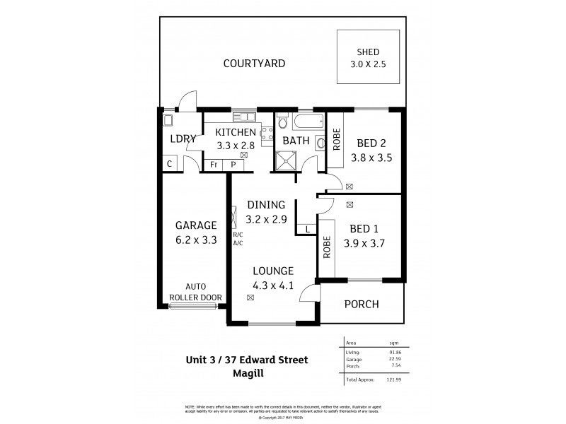 Unit 3/37 Edward Street, Magill SA 5072 Floorplan