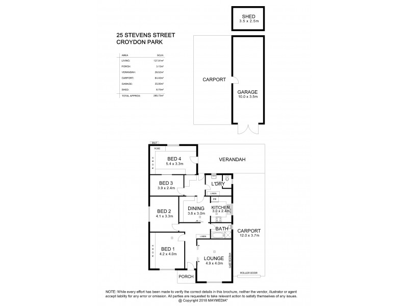 25 Stevens Street, Croydon Park SA 5008 Floorplan