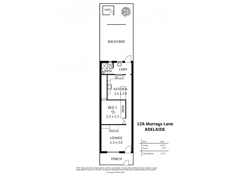 12A Murrays Lane, Adelaide SA 5000 Floorplan