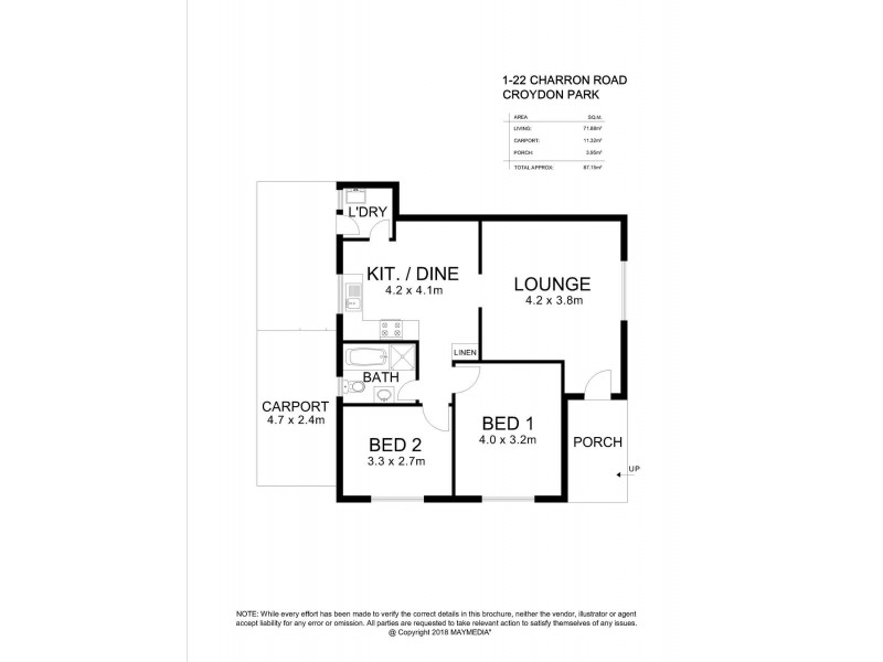Unit 1/22 Charron Road, Croydon Park SA 5008