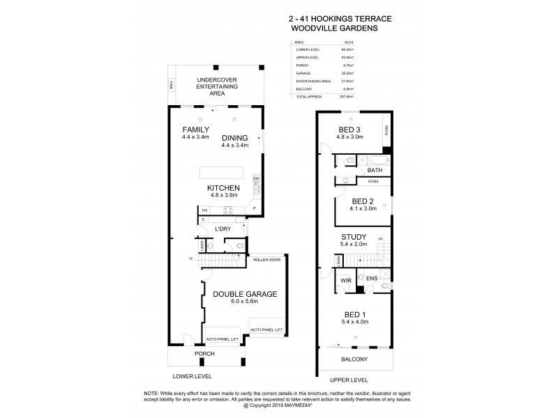 Residence 2/41 Hookings Terrace, Woodville Gardens SA 5012 Floorplan
