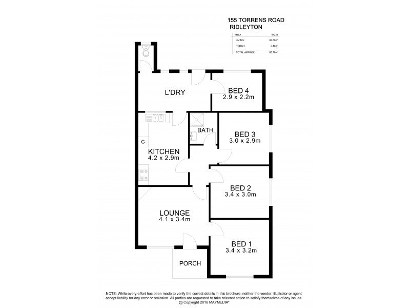 155 Torrens Road, Ridleyton SA 5008 Floorplan