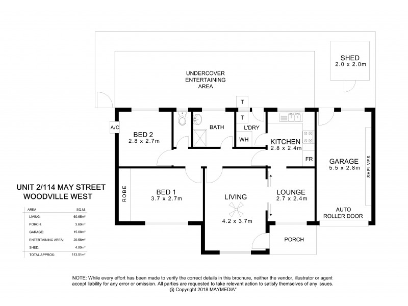 Unit 2/114 May Street, Woodville West SA 5011 Floorplan