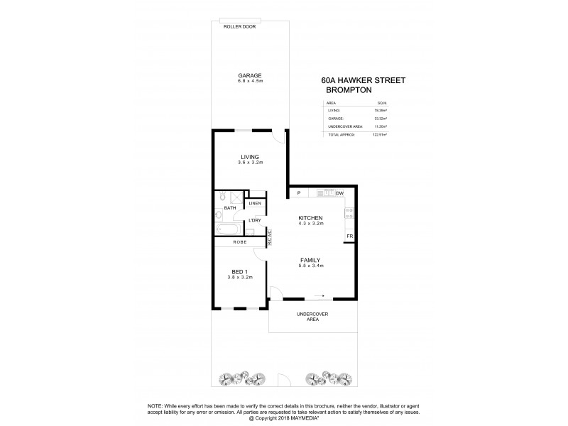 60A Hawker Street, Brompton SA 5007 Floorplan