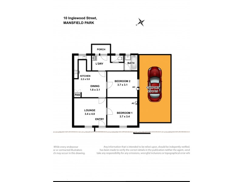 10 Inglewood Street, Mansfield Park SA 5012 Floorplan