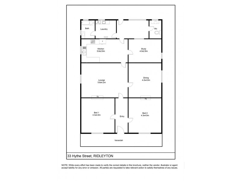 33 Hythe Street, Ridleyton SA 5008 Floorplan