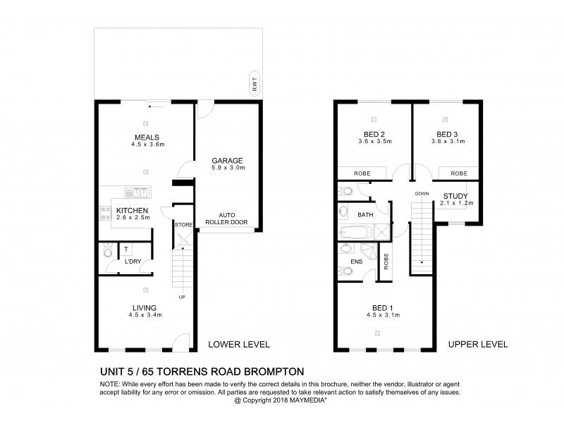 Unit 5/65 Torrens Road, Brompton SA 5007 Floorplan