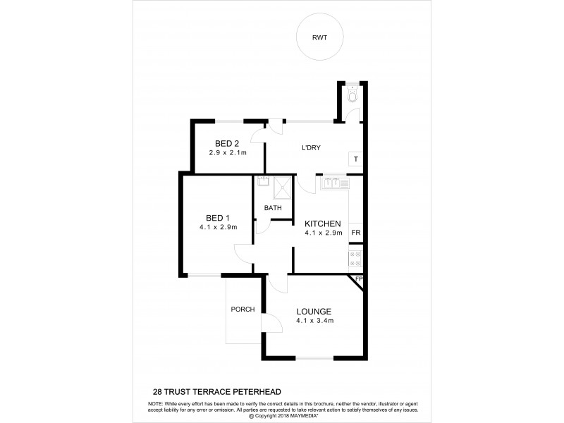 28 Trust Terrace, Peterhead SA 5016 Floorplan