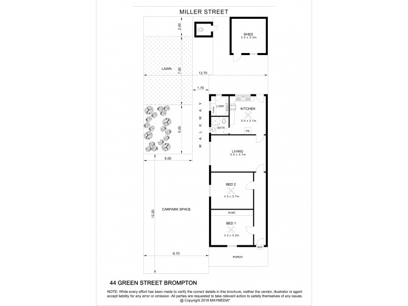 44 Green Street, Brompton SA 5007 Floorplan