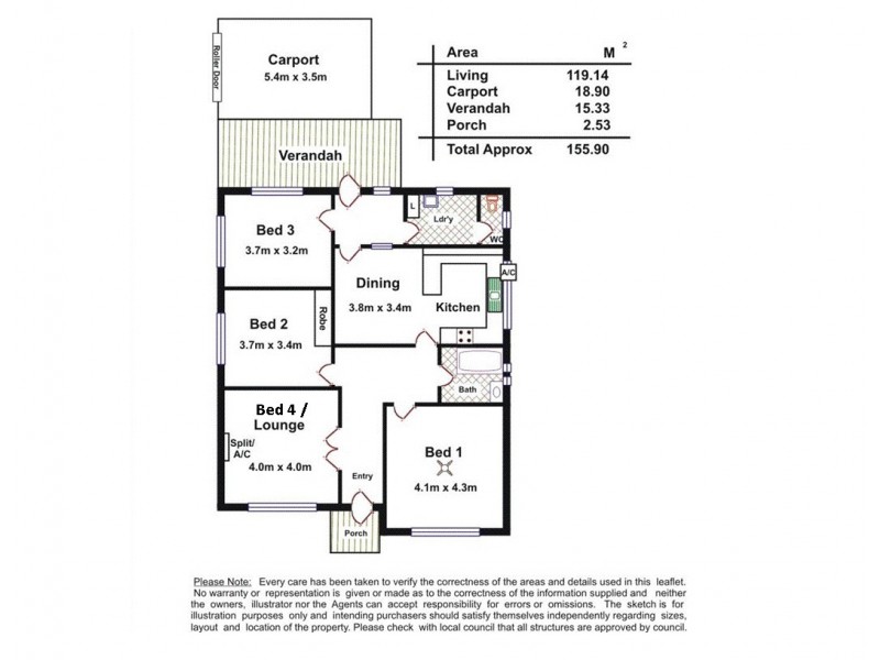 6 Torrens Crescent, Pennington SA 5013 Floorplan