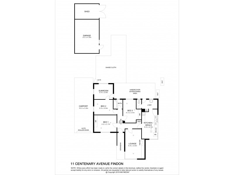 11 Centenary Avenue, Findon SA 5023 Floorplan