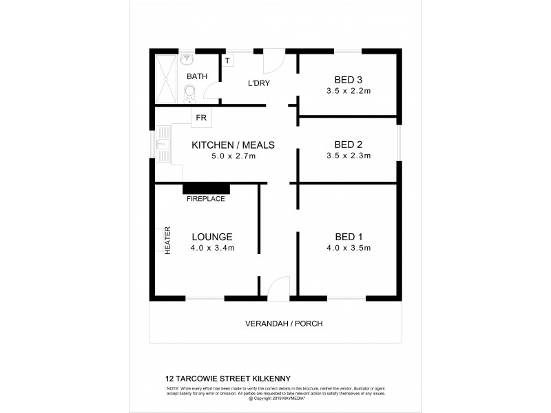 12 Tarcowie Street, Kilkenny SA 5009 Floorplan