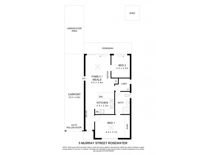 5 Murray Street, Rosewater SA 5013 Floorplan