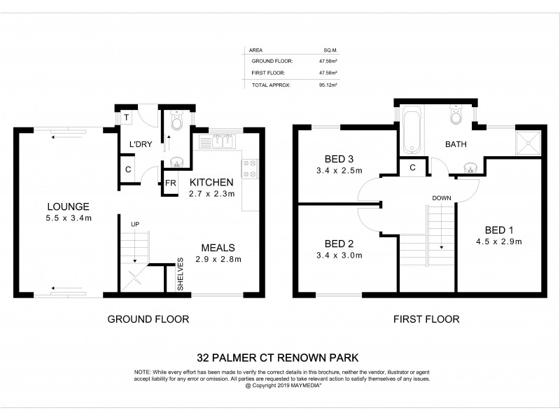 32 Palmer Court, Renown Park SA 5008 Floorplan