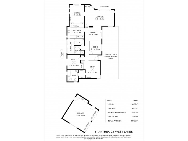 11 Anthea Court, West Lakes SA 5021 Floorplan