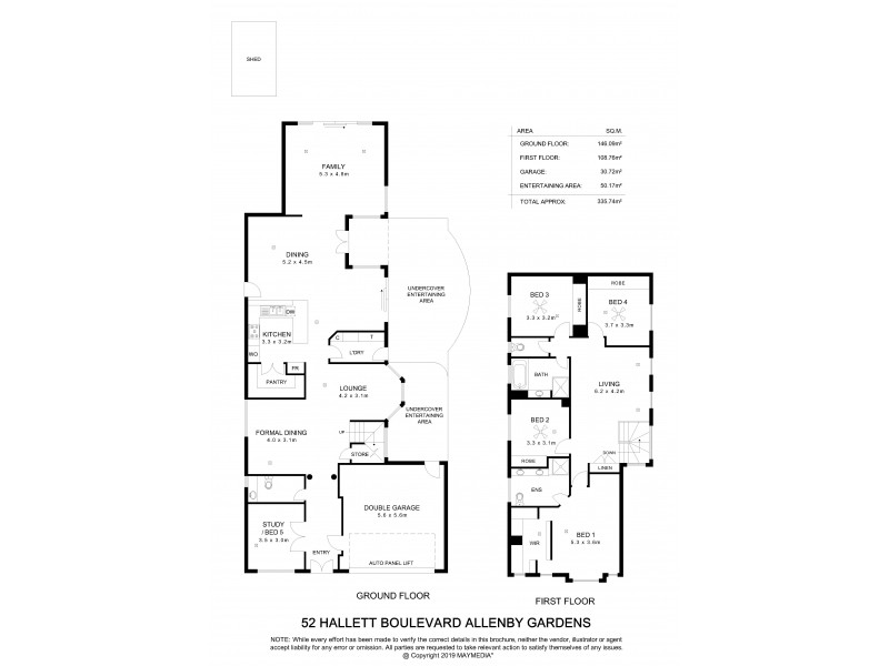 52 Hallett Boulevard, Allenby Gardens SA 5009 Floorplan