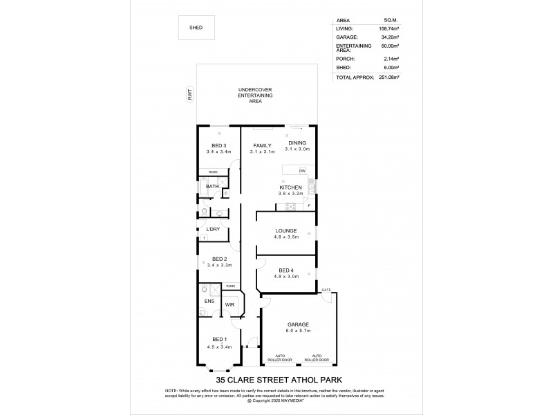 35 Clare Street, Athol Park SA 5012 Floorplan