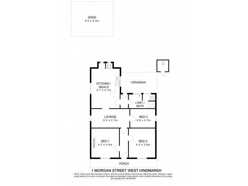1 Morgan Street, West Hindmarsh SA 5007 Floorplan