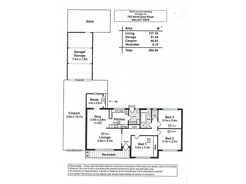 795 North East Road, Valley View SA 5093 Floorplan