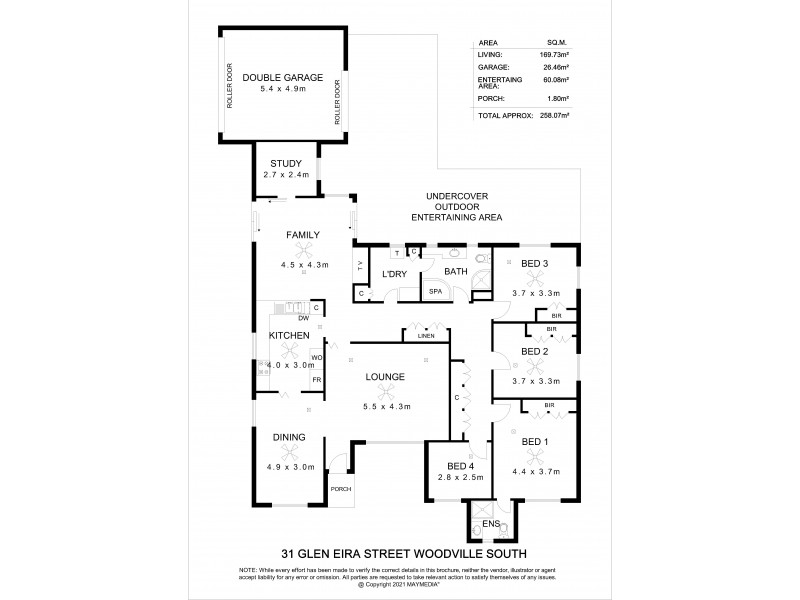 31 Glen Eira Street, Woodville South SA 5011 Floorplan