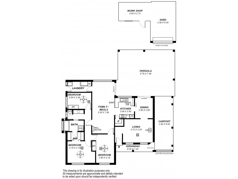 8 Basedows Street, Happy Valley SA 5159 Floorplan