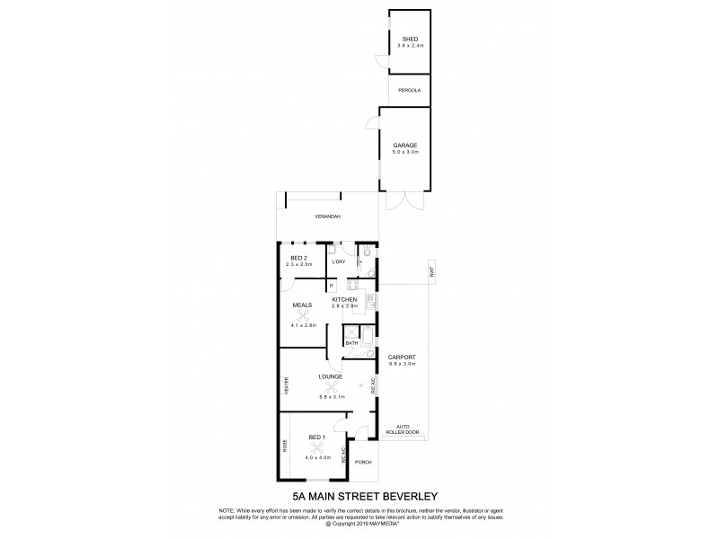 5a Main Street, Beverley SA 5009 Floorplan