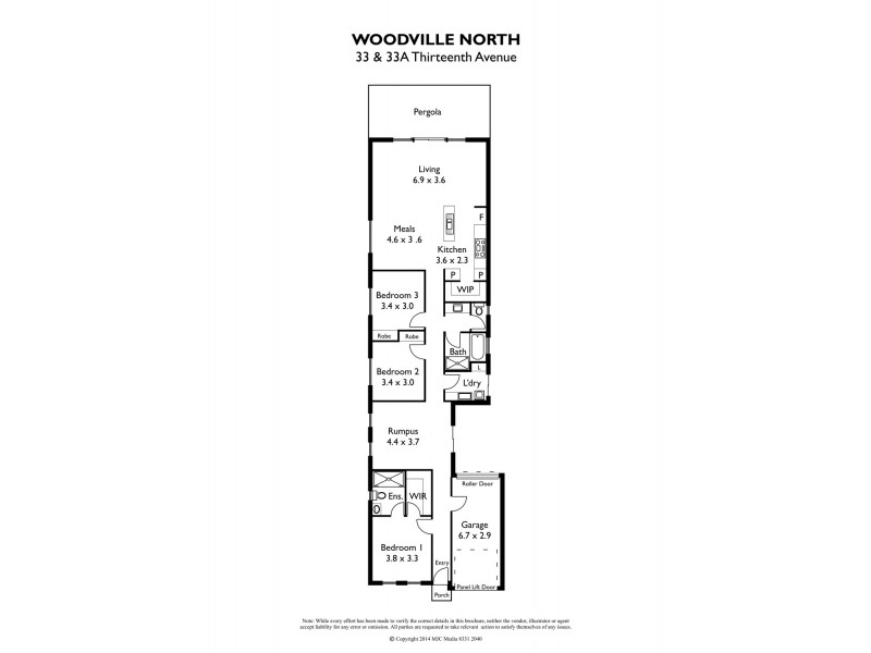 33 Thirteenth Avenue, Woodville North SA 5012 Floorplan
