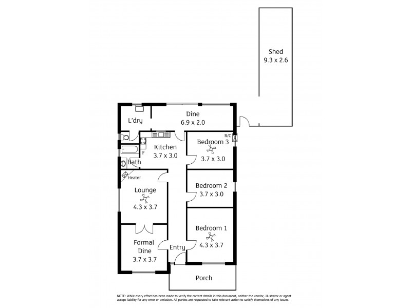 11 Alfred Road, West Croydon SA 5008 Floorplan
