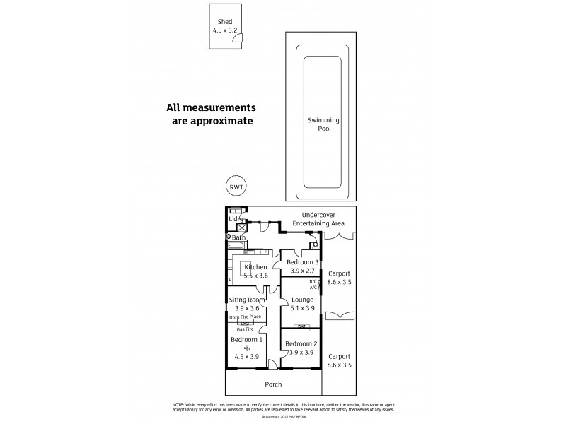 9 Westbourne Street, West Croydon SA 5008 Floorplan