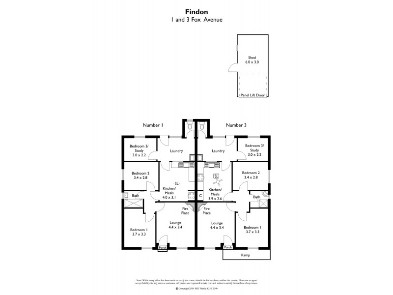 1 & 3 Foxgreen Avenue, Findon SA 5023 Floorplan
