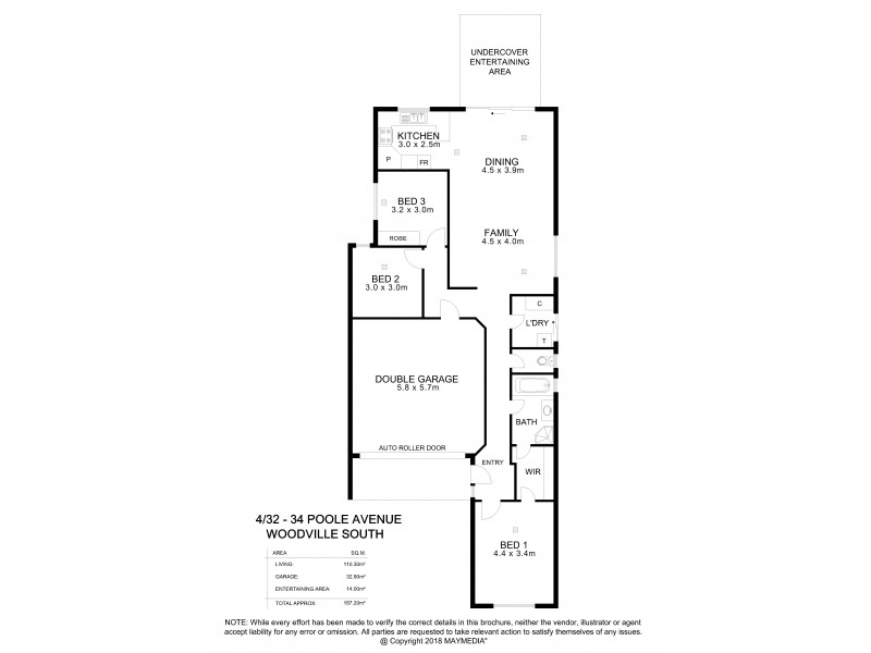 4/34 Poole Avenue, Woodville South SA 5011 Floorplan