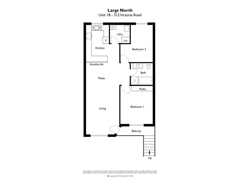 18/312 Victoria Road, Largs North SA 5016 Floorplan