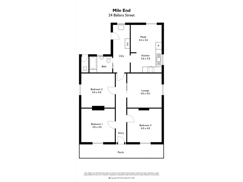 24 Ballara Street, Mile End SA 5031 Floorplan