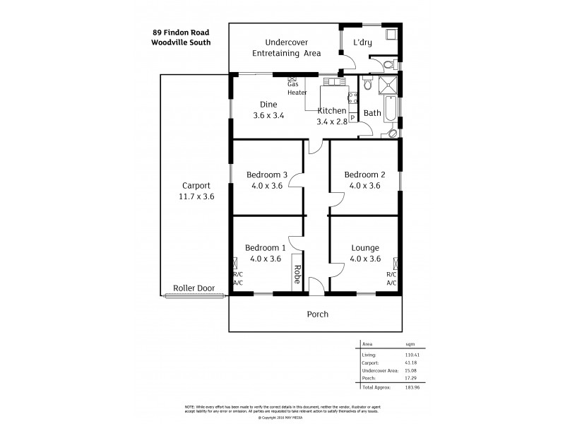 89 Findon Road, Woodville South SA 5011 Floorplan