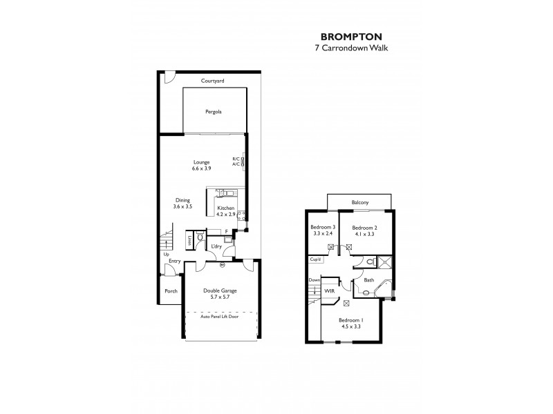 7 Carrondown Walk, Brompton SA 5007 Floorplan