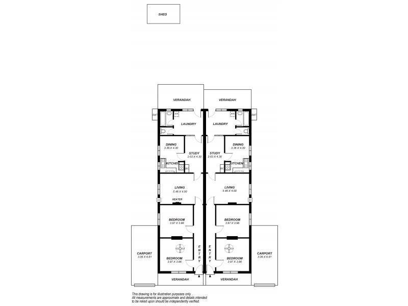 105 & 107 Mead Street, Peterhead SA 5016 Floorplan