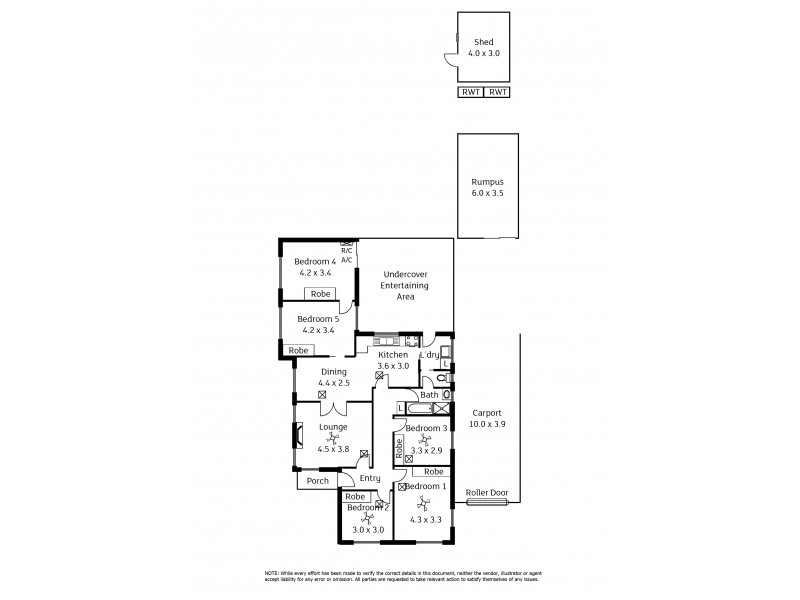 11 Fortrose Avenue, Seaton SA 5023 Floorplan