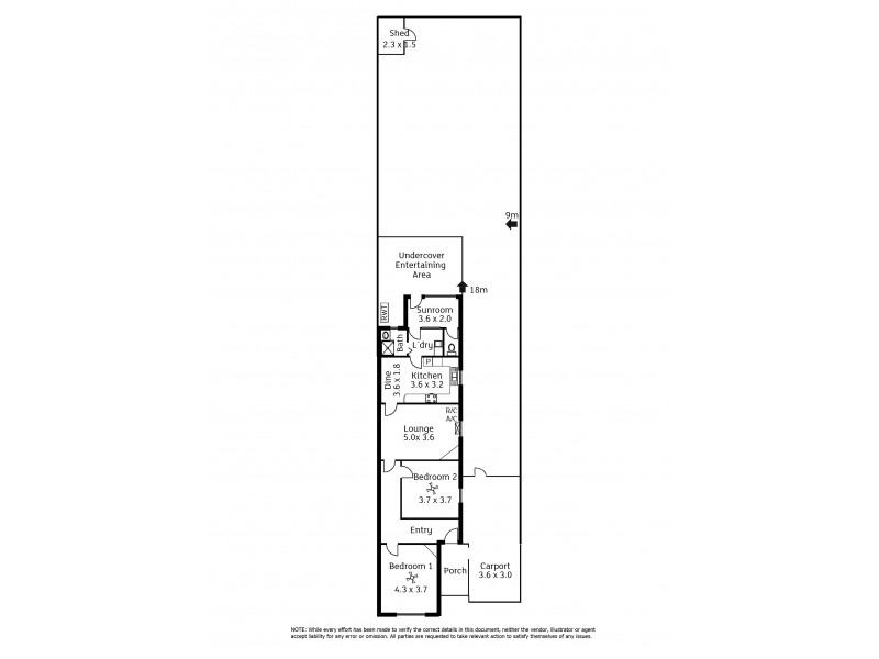 1 Harley Street, Cowandilla SA 5033 Floorplan