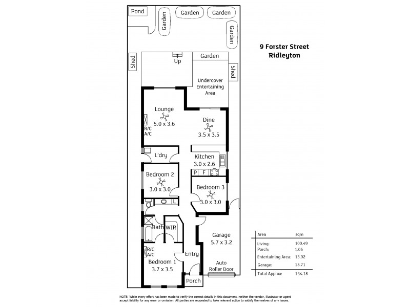 9 Forster Street, Ridleyton SA 5008 Floorplan