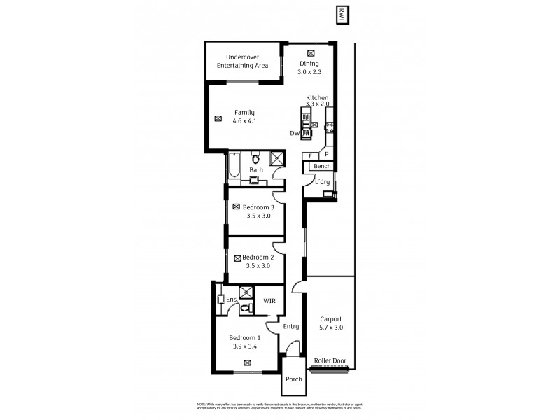 10 Dora Avenue, Seaton SA 5023 Floorplan