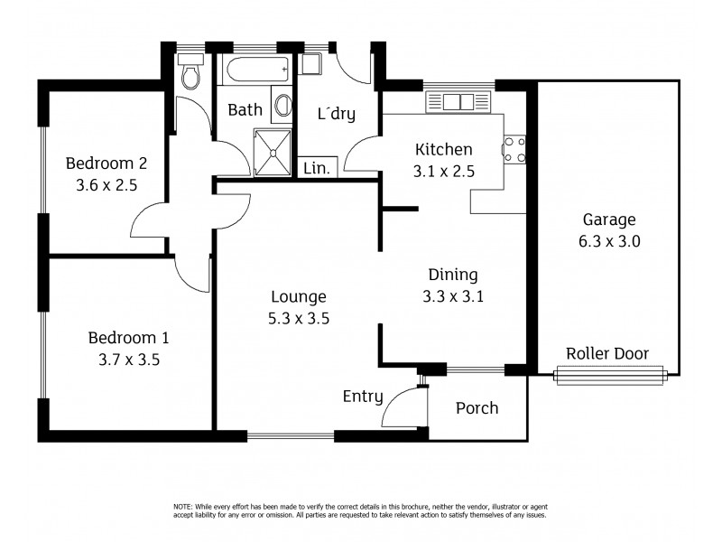 1/13 Milburn Street, Ottoway SA 5013 Floorplan