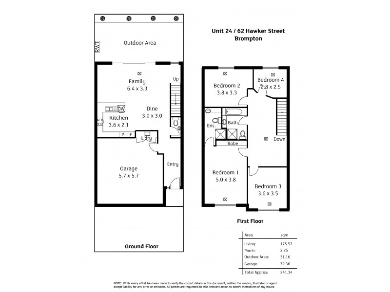 24/62 Hawker Street, Brompton SA 5007 Floorplan