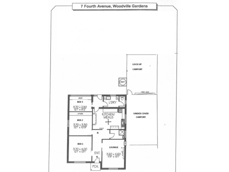 7 Fourth Avenue, Woodville Gardens SA 5012 Floorplan