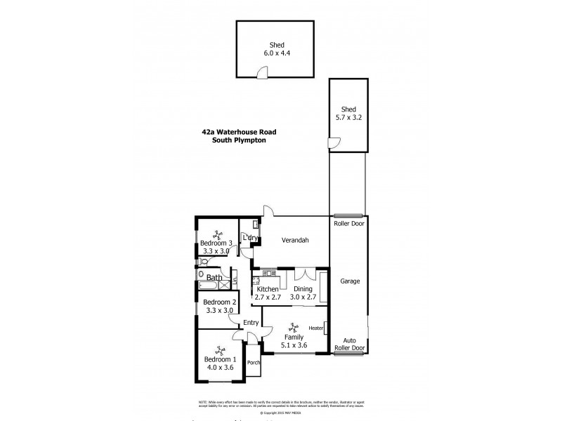 42A Waterhouse Road, South Plympton SA 5038 Floorplan