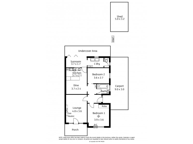 36 Barham Street, Allenby Gardens SA 5009 Floorplan