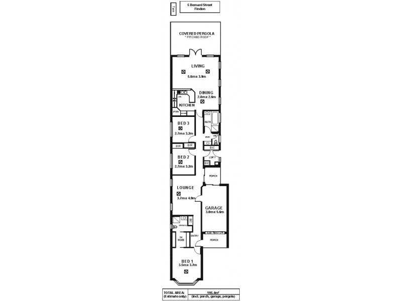 5 Bernard Street, Findon SA 5023 Floorplan